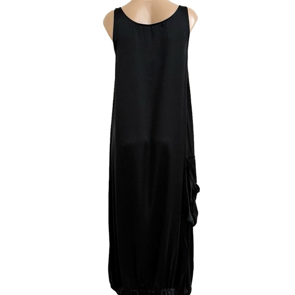 UMA RAQUEL DAVIDOWICZ SILK BLACK REFUGIO POCKETED MAXI DRESS SZ S - Picture 7 of 7